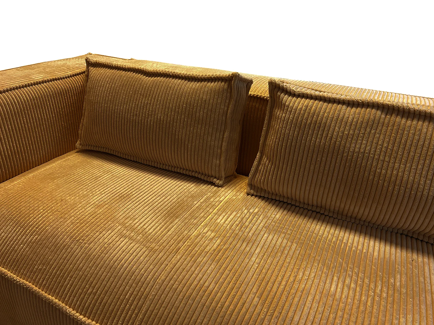 Ecksofa Vera mit Cord-Bezug und Moderne Optik