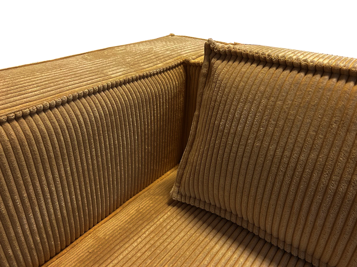 Ecksofa Vera mit Cord-Bezug und Moderne Optik