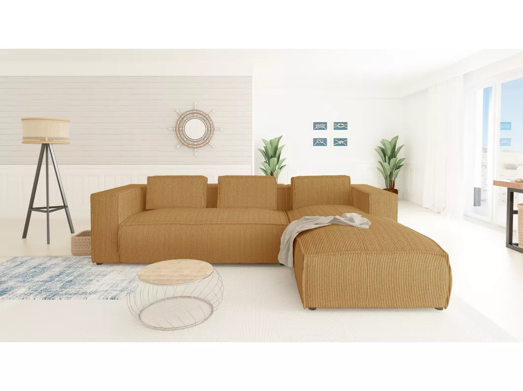 Kauf Unique Ecksofa Vera mit Cord-Bezug und Moderne Optik