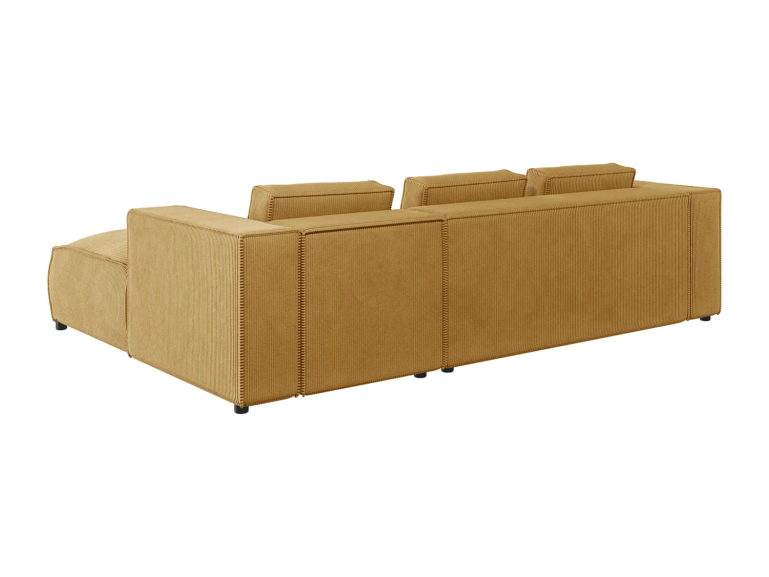 Ecksofa Vera mit Cord-Bezug und Moderne Optik