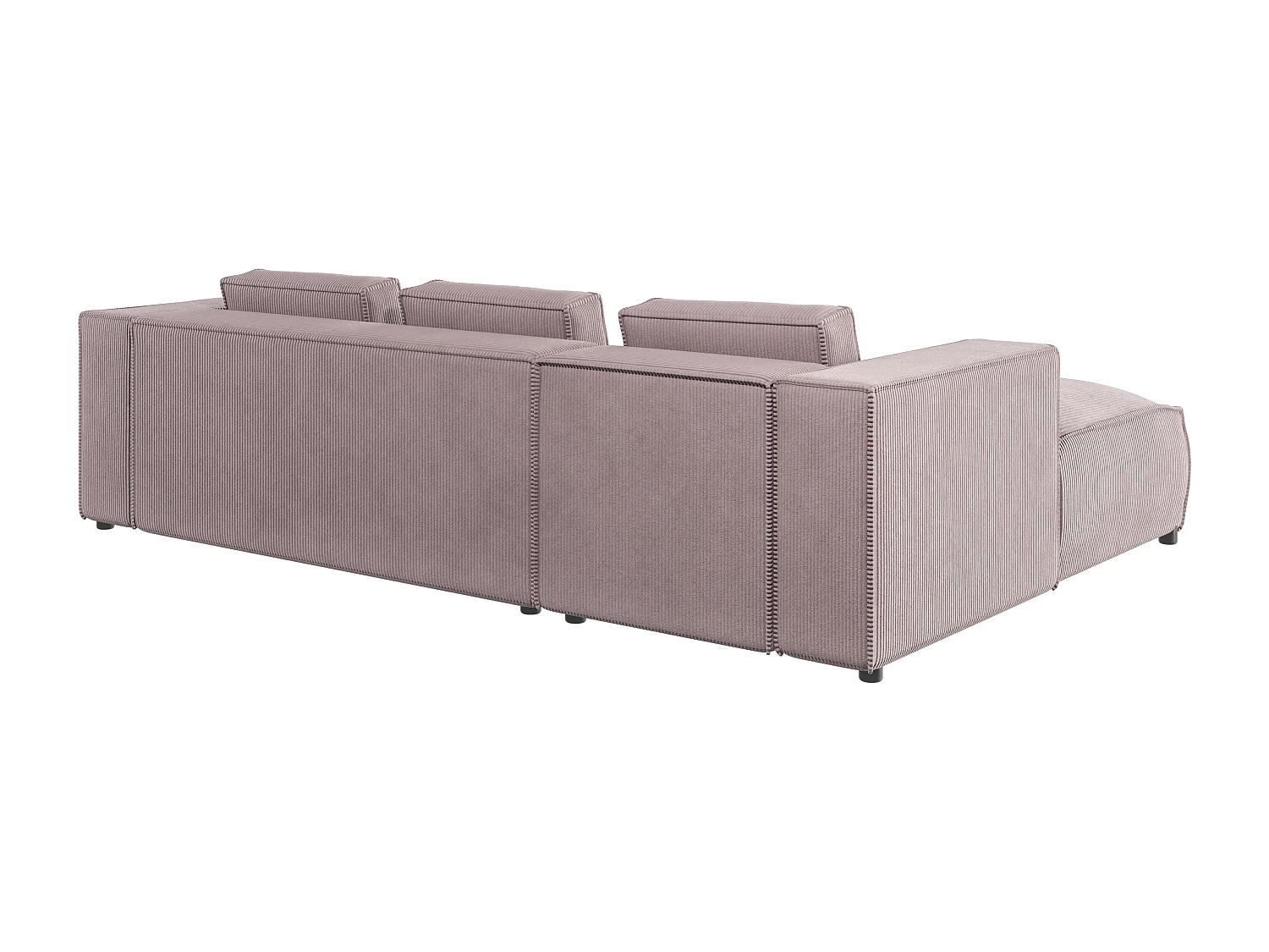Ecksofa Vera mit Cord-Bezug und Moderne Optik