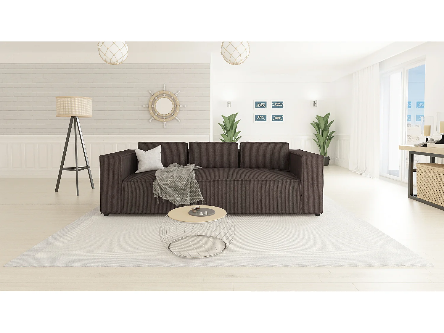 Cord Sofa 3 sitzer Vera