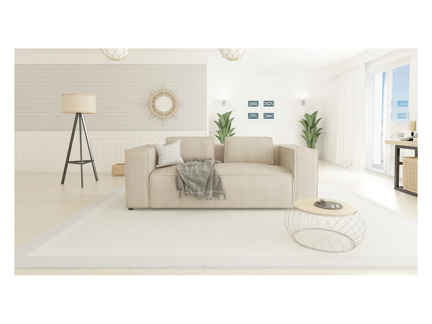 Cord Sofa 2 sitzer Vera