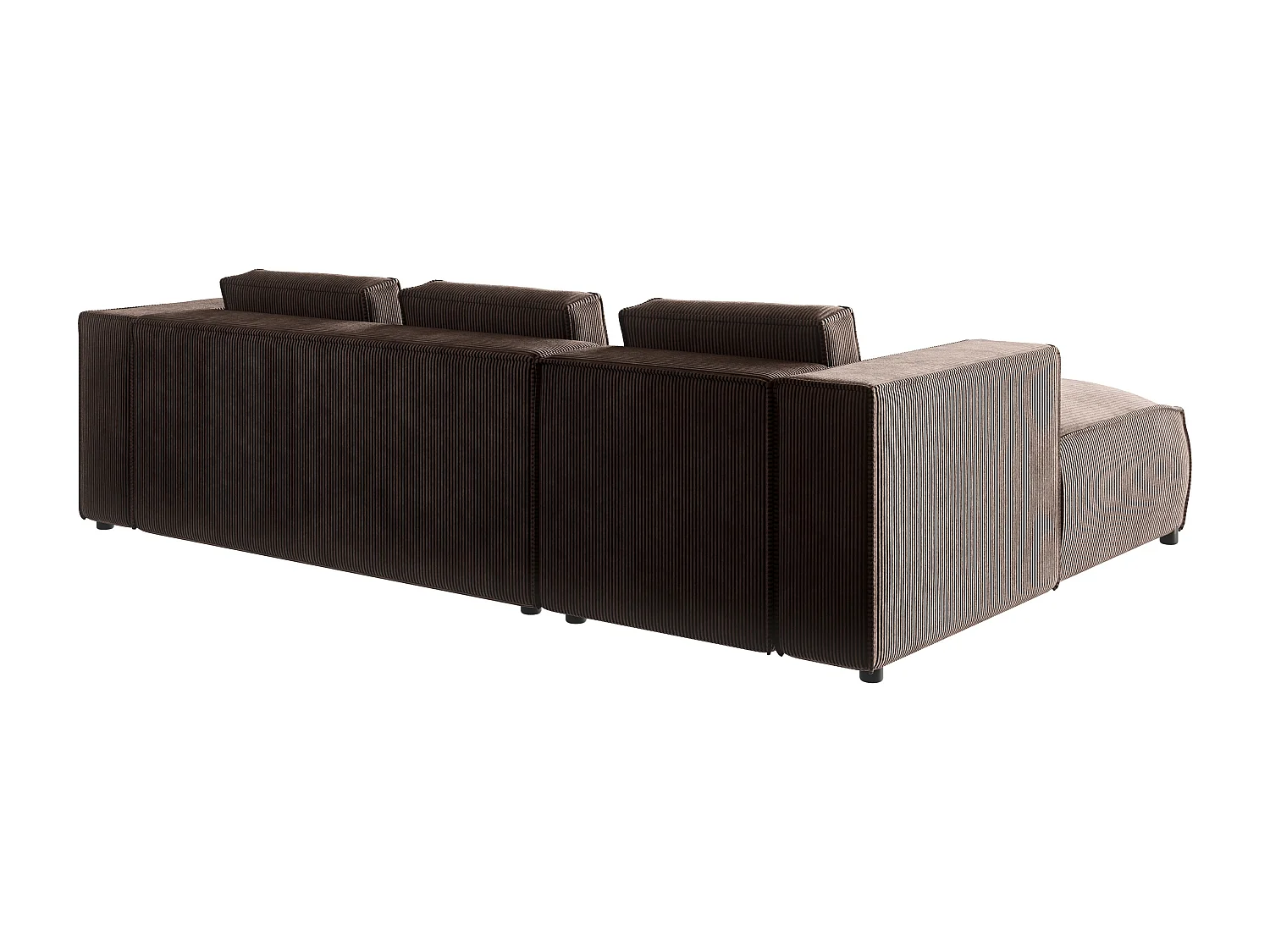 Ecksofa Vera mit Cord-Bezug und Moderne Optik