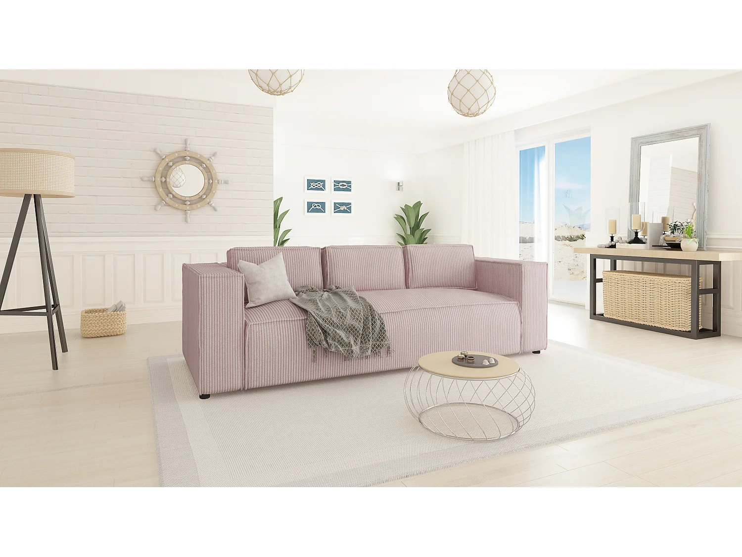 Cord Sofa 3 sitzer Vera