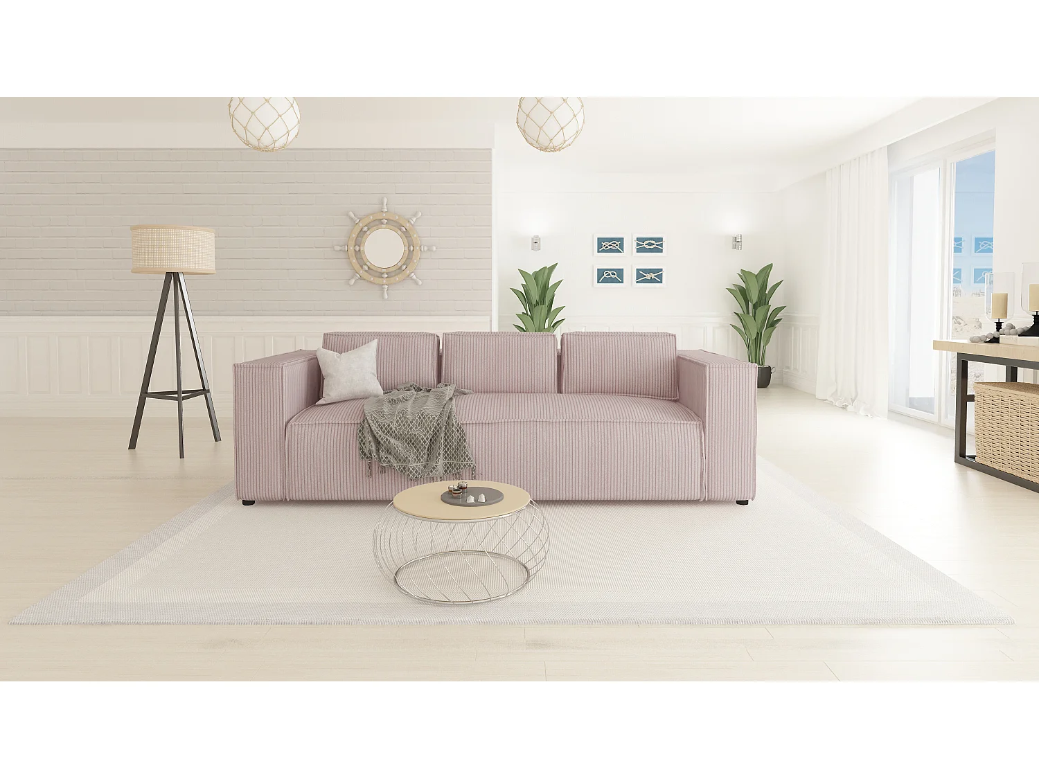 Cord Sofa 3 sitzer Vera