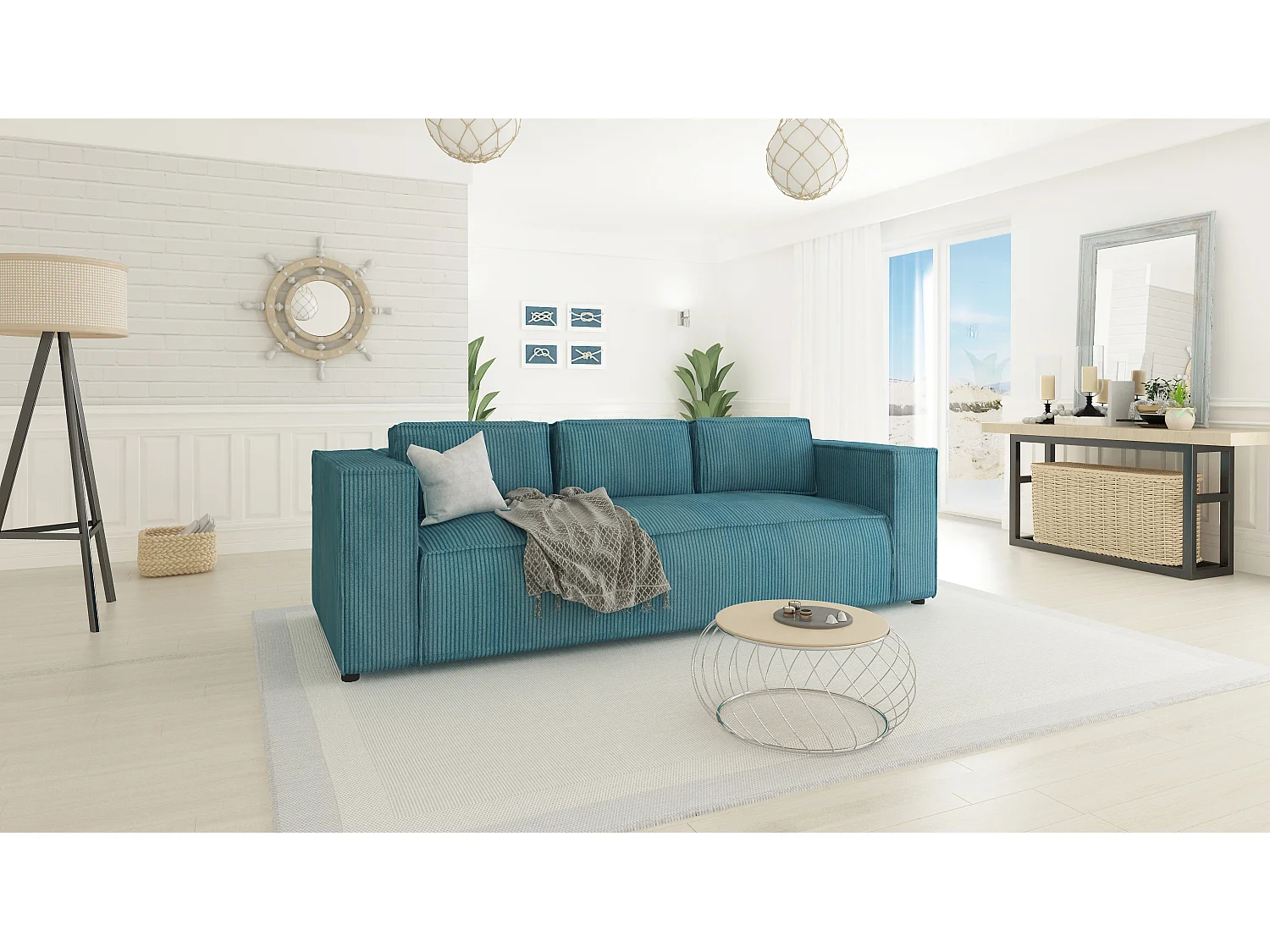 Cord Sofa 3 sitzer Vera