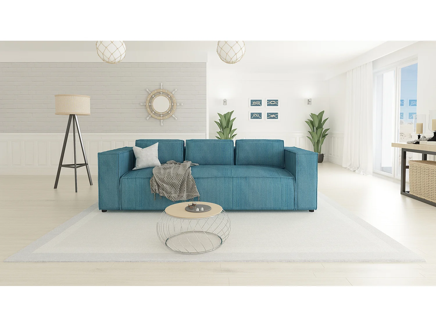 Cord Sofa 3 sitzer Vera