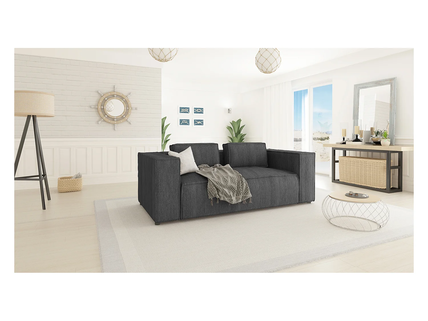 Cord Sofa 2 sitzer Vera