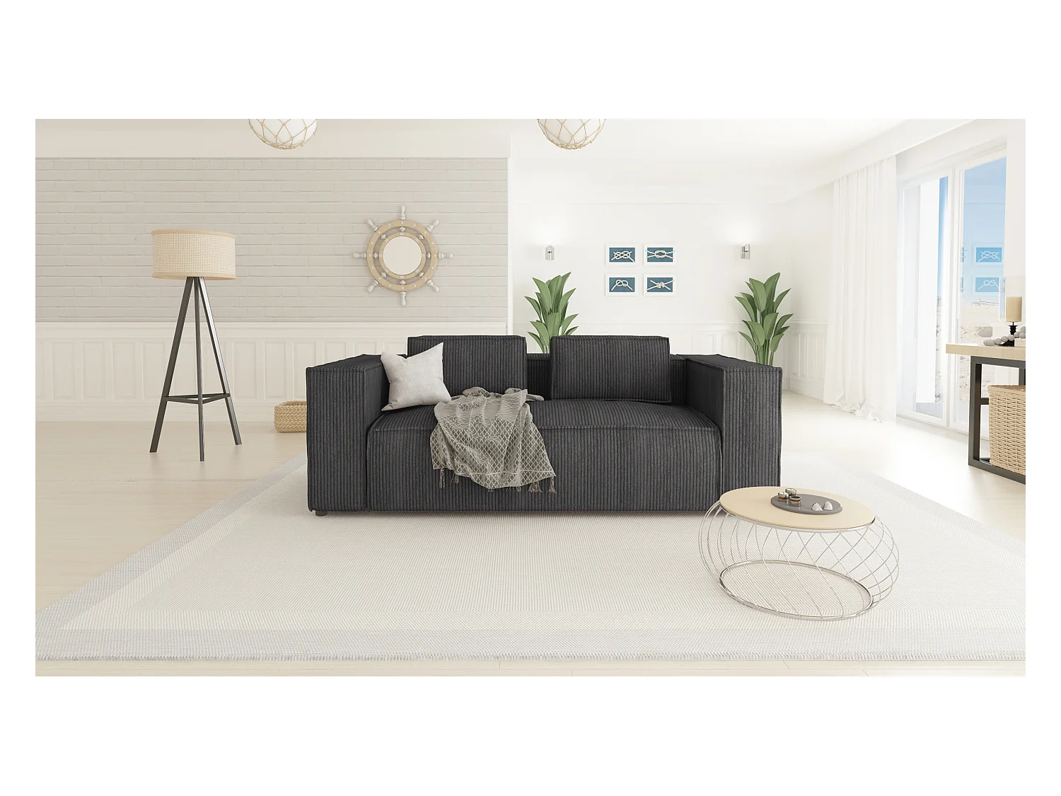 Cord Sofa 2 sitzer Vera