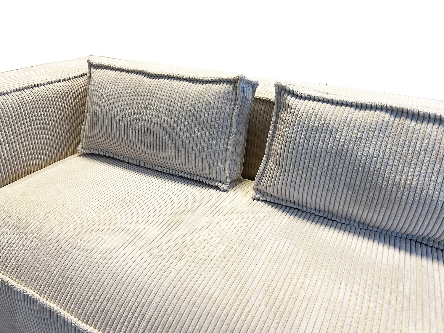 Ecksofa Vera mit Cord-Bezug und Moderne Optik