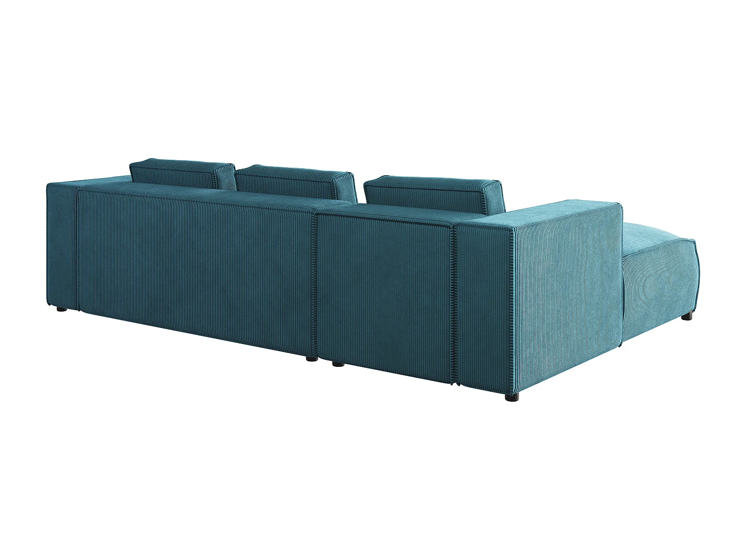 Ecksofa Vera mit Cord-Bezug und Moderne Optik