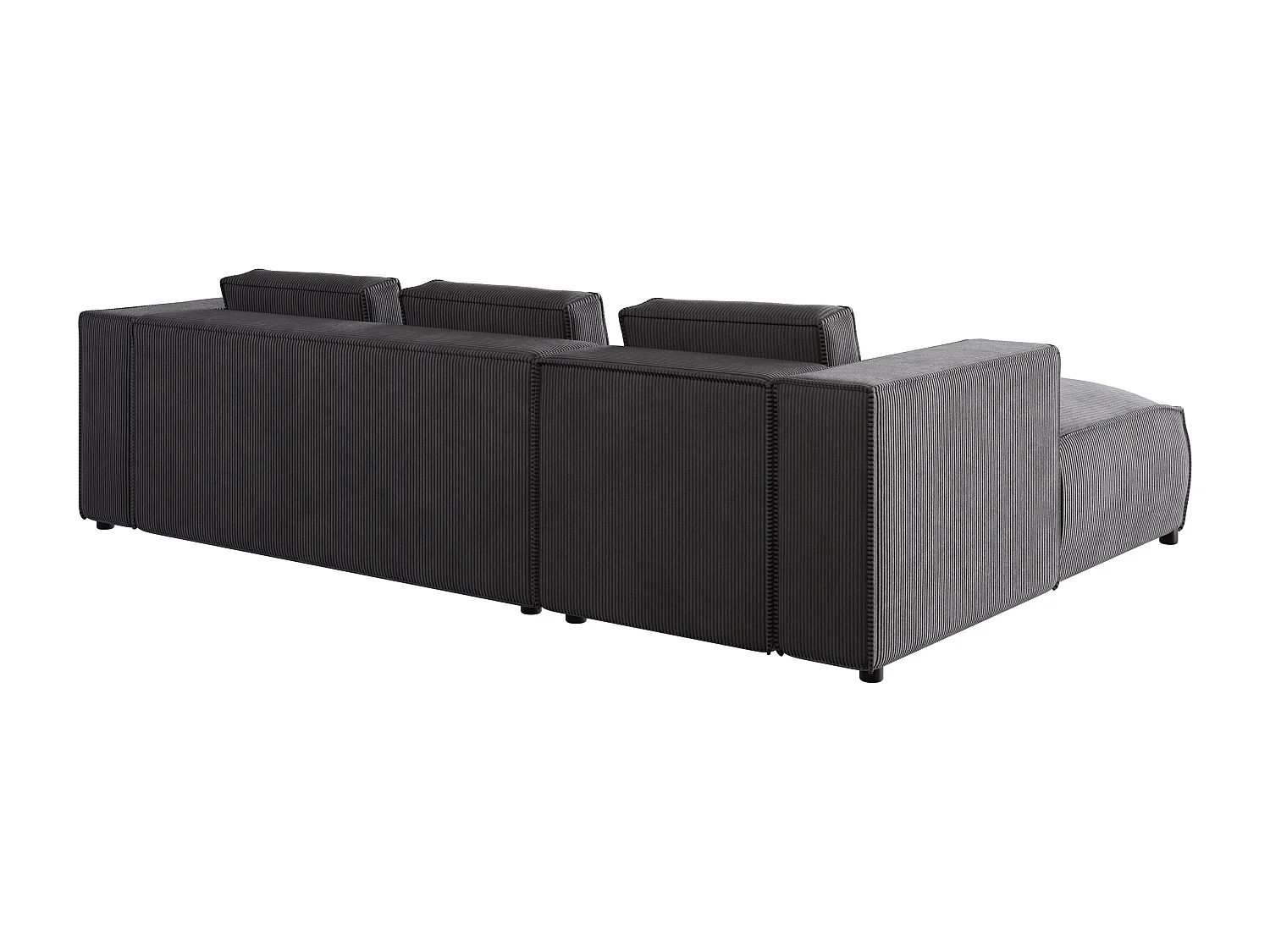 Ecksofa Vera mit Cord-Bezug und Moderne Optik