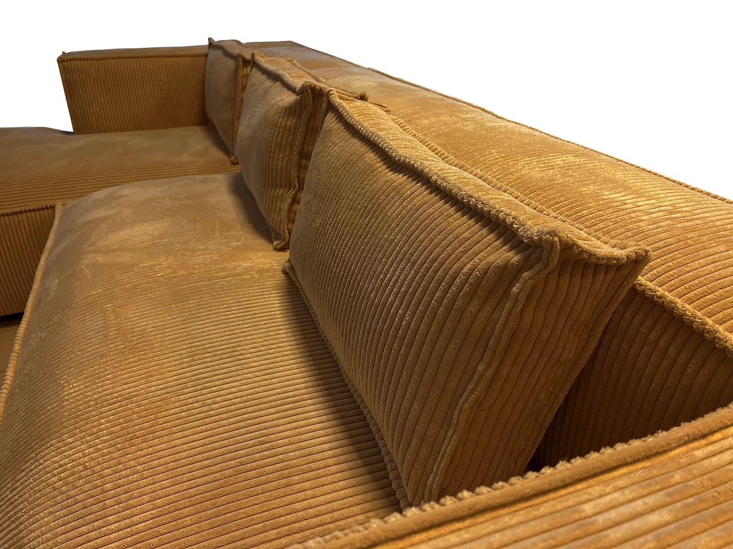 Ecksofa Vera mit Cord-Bezug und Moderne Optik