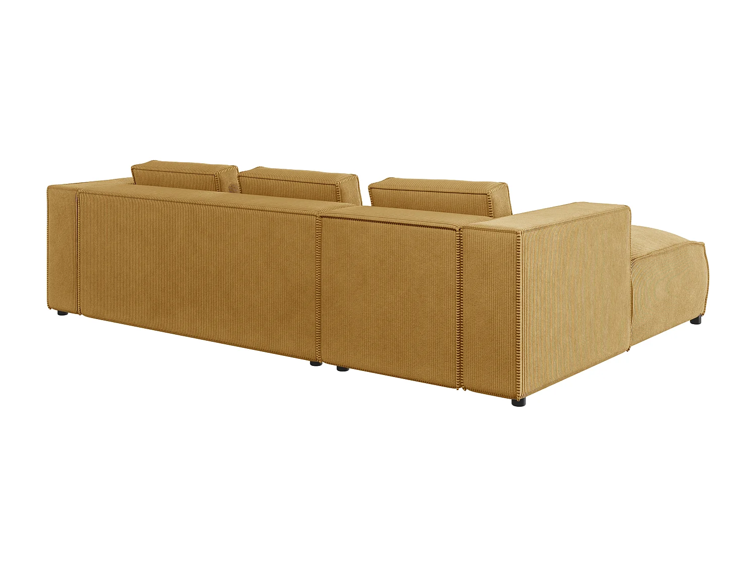 Ecksofa Vera mit Cord-Bezug und Moderne Optik