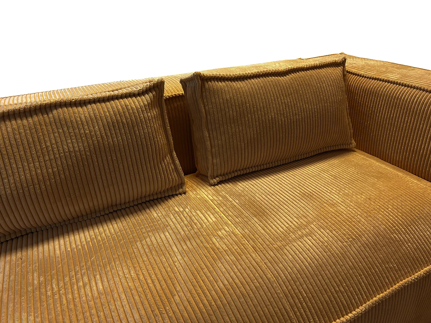 Ecksofa Vera mit Cord-Bezug und Moderne Optik