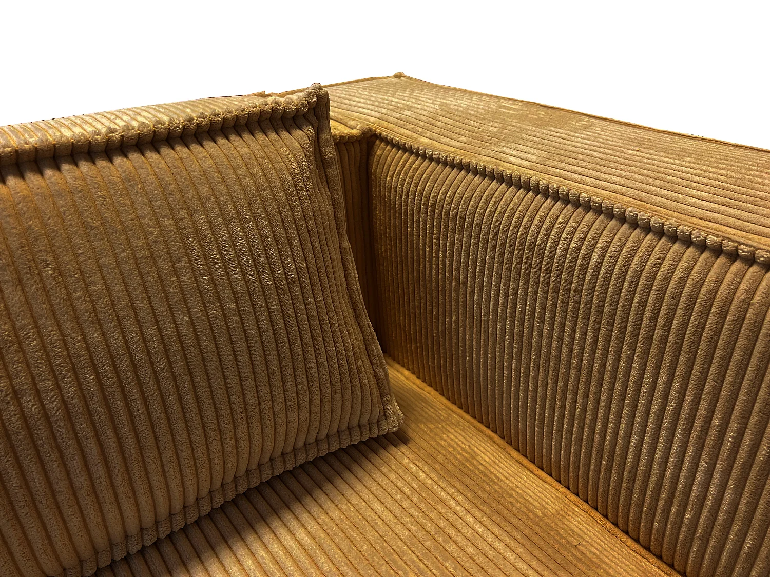 Ecksofa Vera mit Cord-Bezug und Moderne Optik