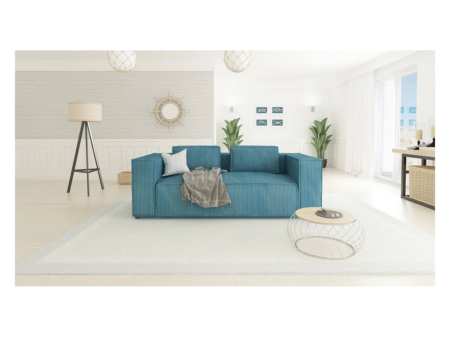 Cord Sofa 2 sitzer Vera