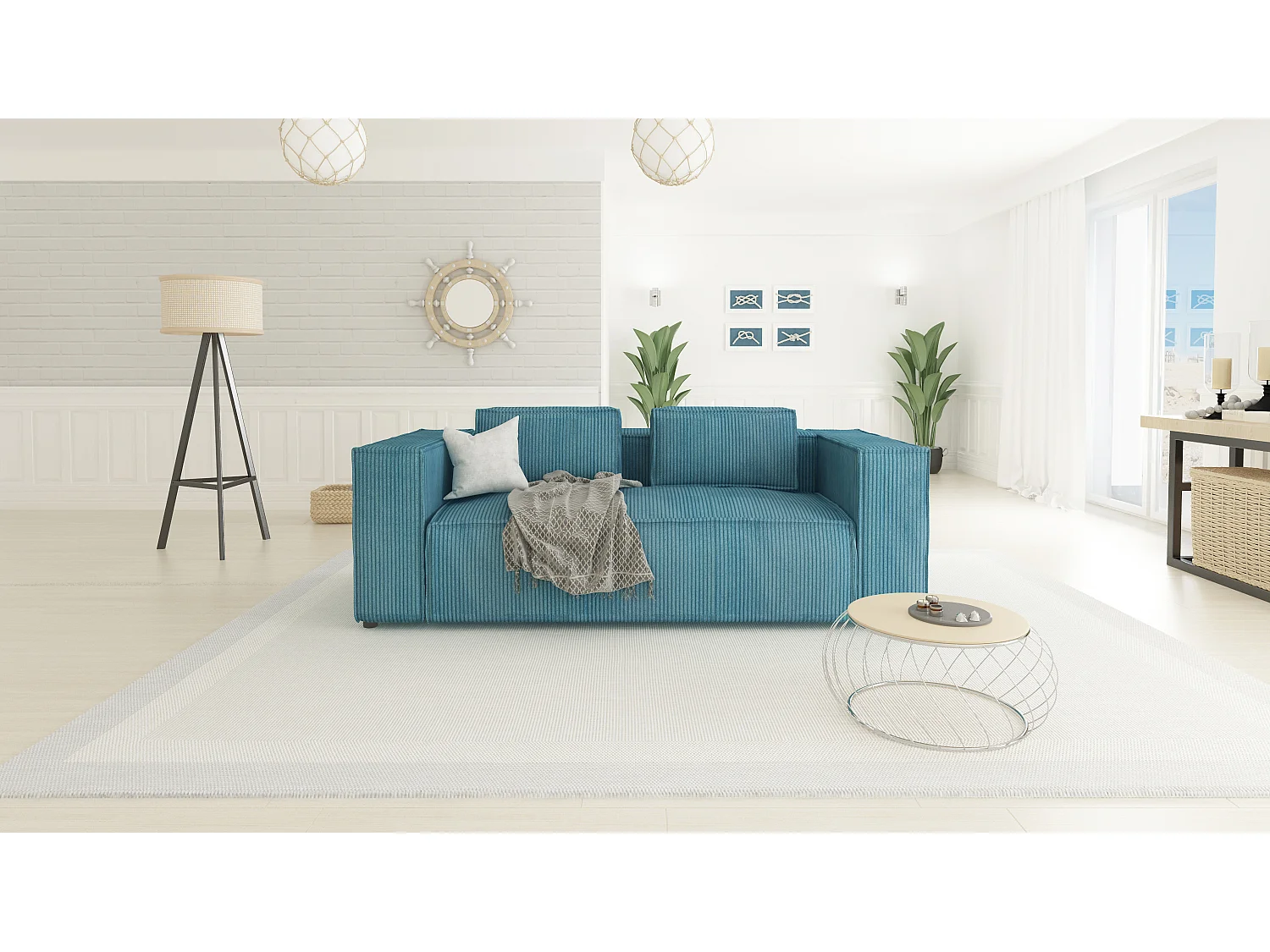 Cord Sofa 2 sitzer Vera