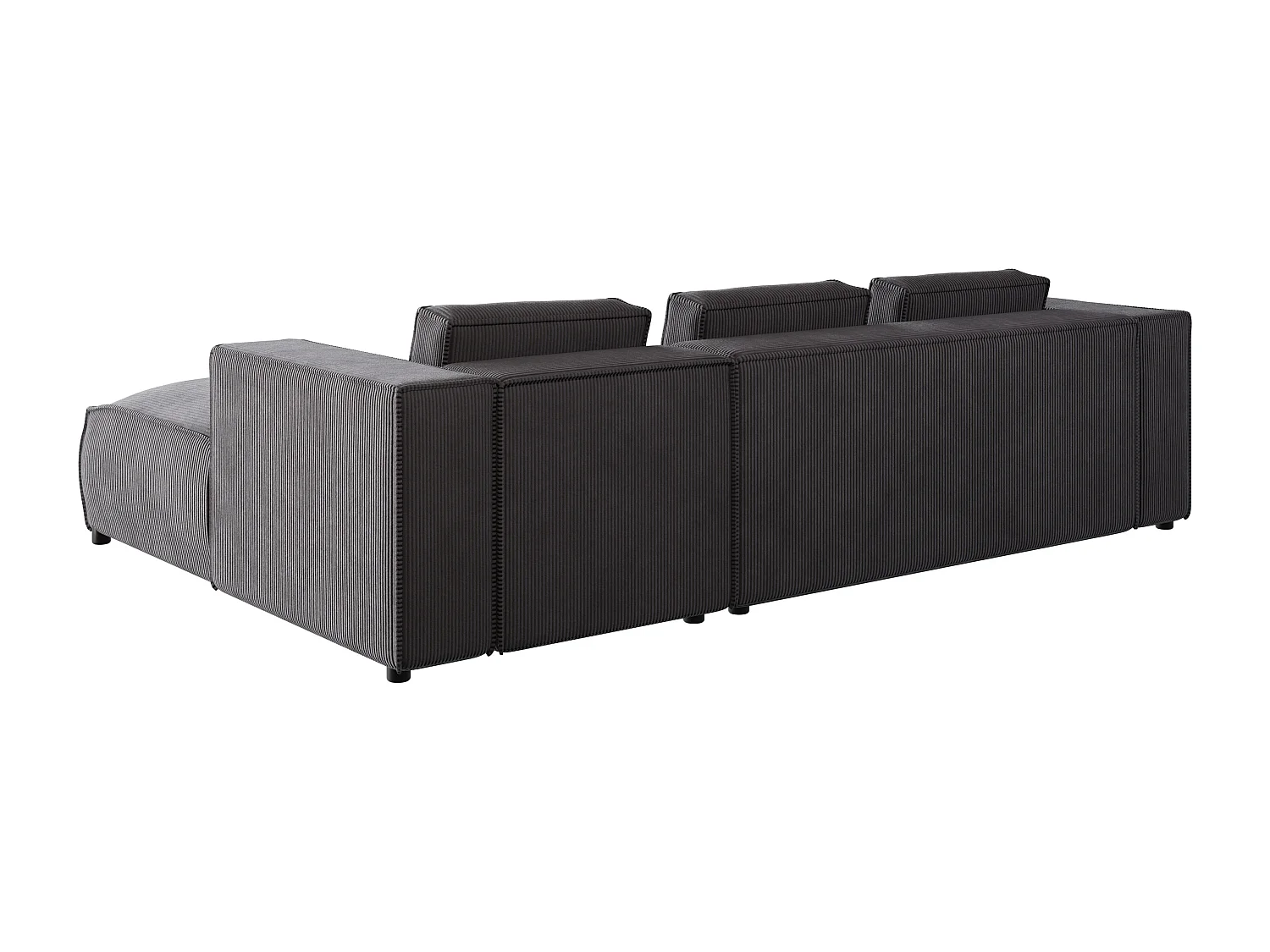 Ecksofa Vera mit Cord-Bezug und Moderne Optik