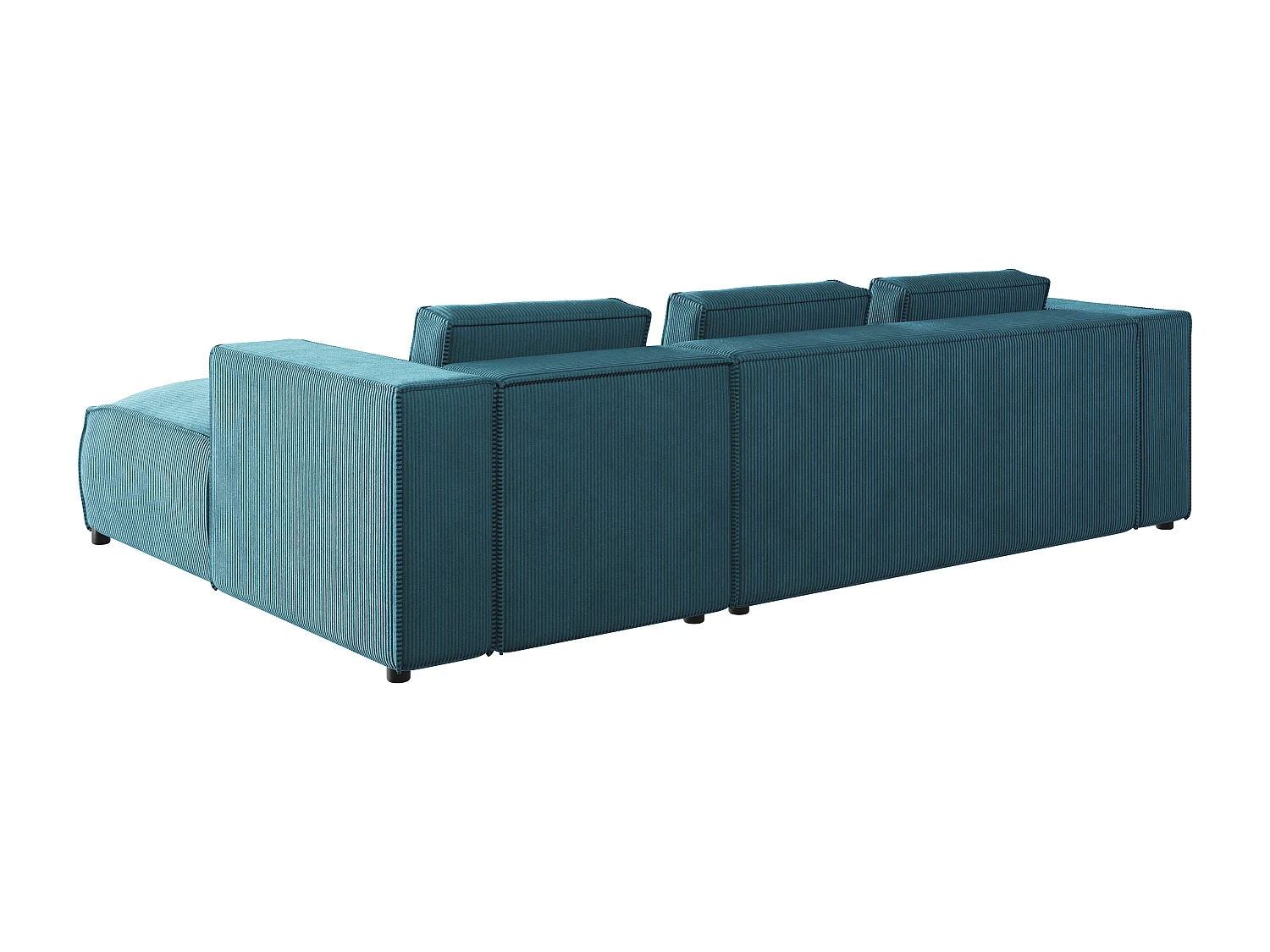 Ecksofa Vera mit Cord-Bezug und Moderne Optik