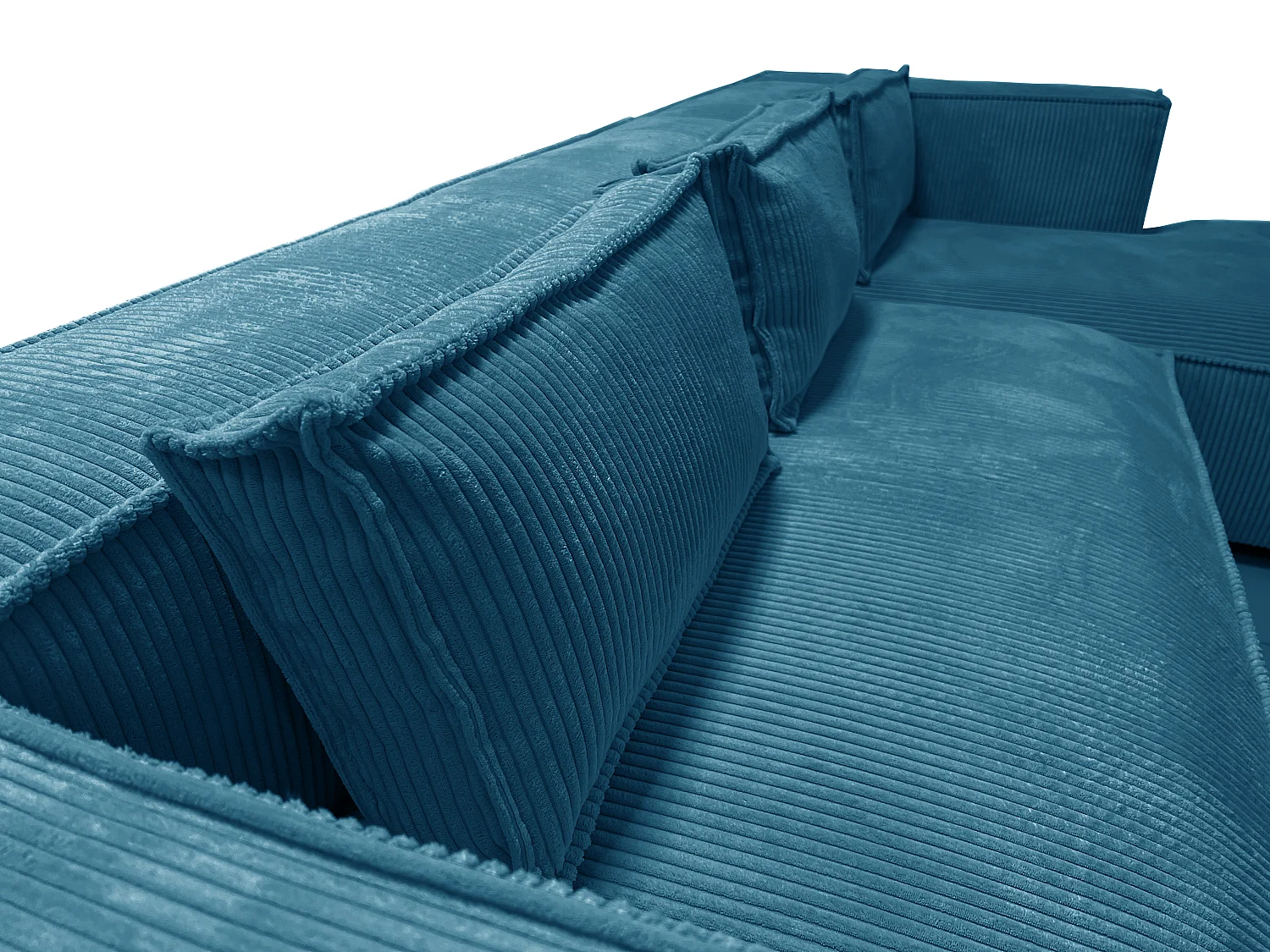 Ecksofa Vera mit Cord-Bezug und Moderne Optik