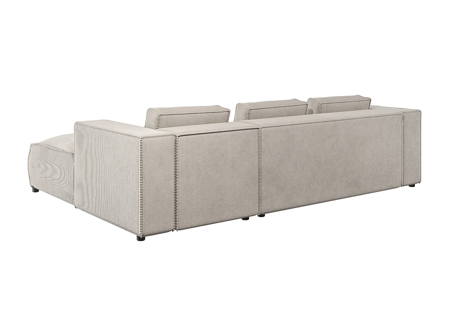 Ecksofa Vera mit Cord-Bezug und Moderne Optik