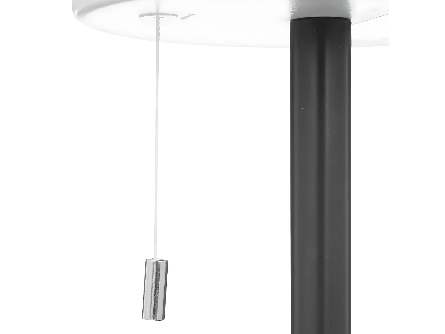 Lampe extérieure en polypropylène et métal coloris Gris Foncé - diamètre 16  x H. 30  cm