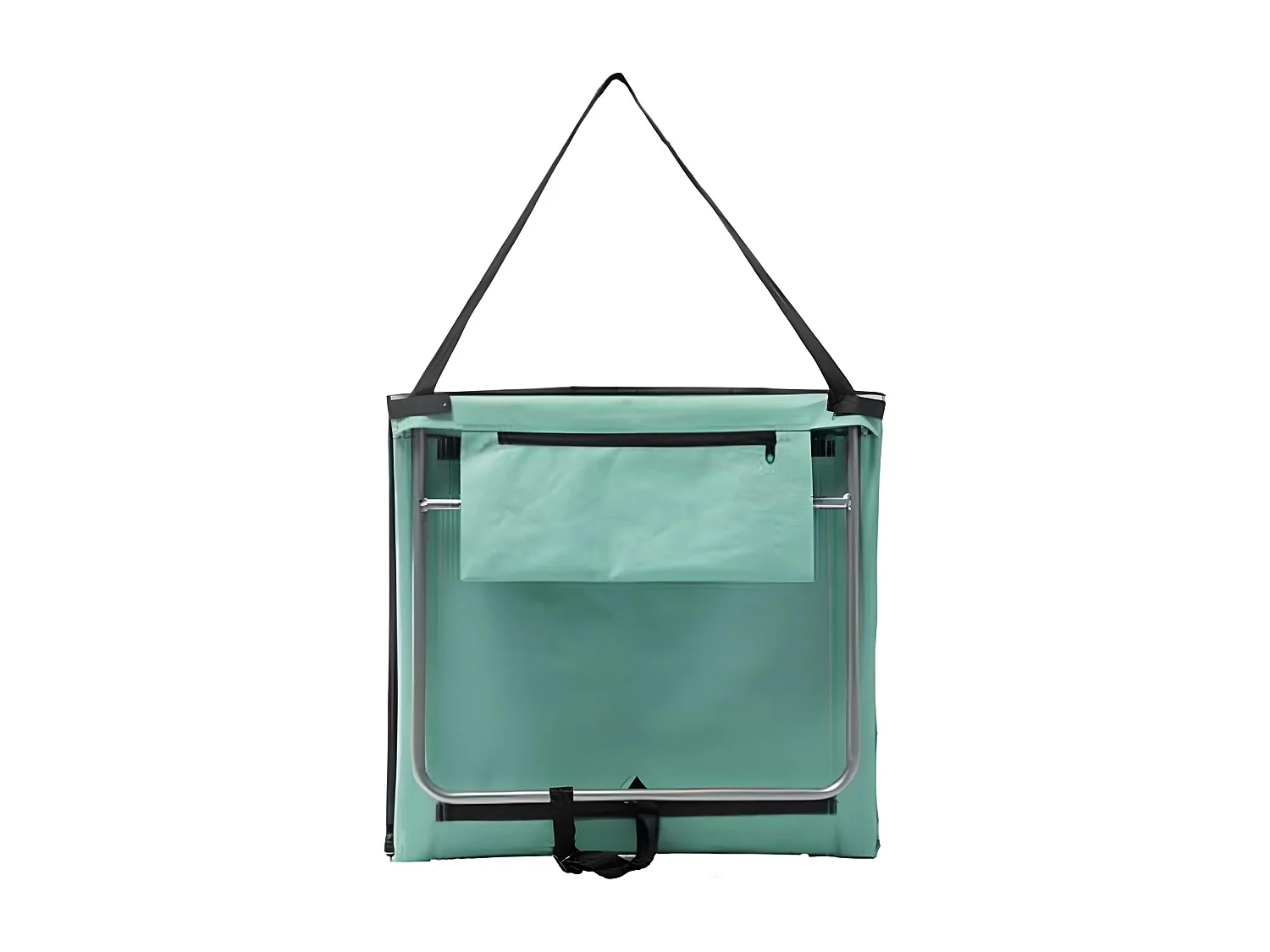 Lot de 2 matelas de plage en acier et polyester coloris bleu - L. 160  x P. 54  x H. 4 cm