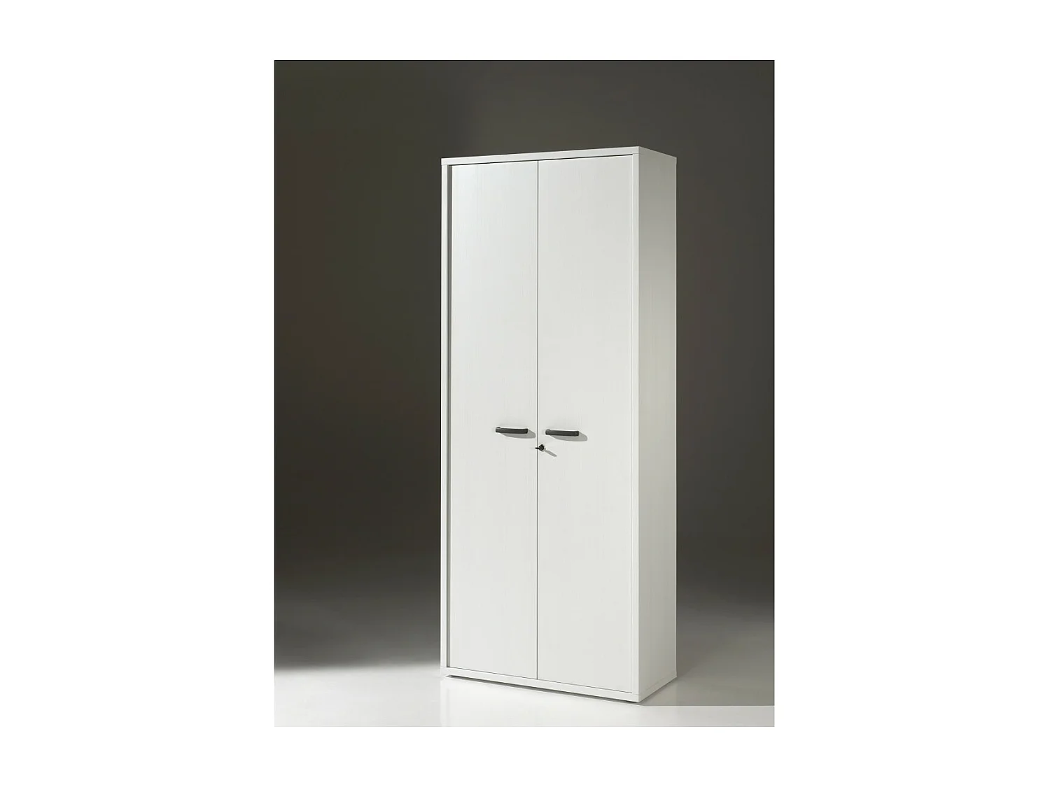 Armário de Escritório - Móvel com 2 Portas e Prateleiras na cor Branco Fosco | Coleção SOON | Meublorama