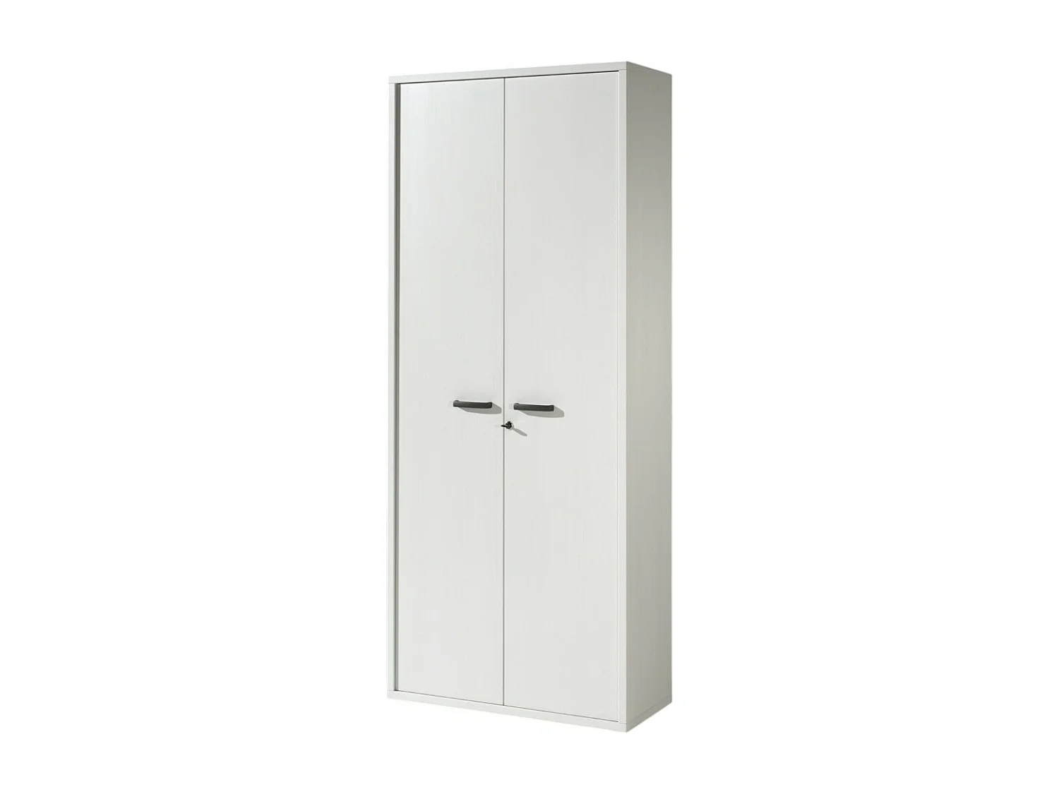 Armário de Escritório - Móvel com 2 Portas e Prateleiras na cor Branco Fosco | Coleção SOON | Meublorama