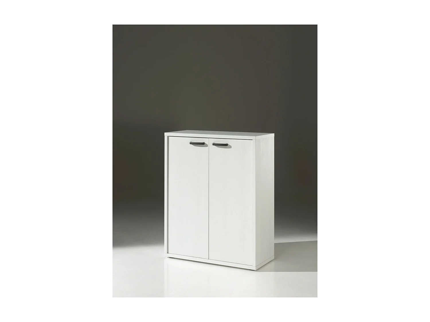 Organización de Oficina – Mueble 2 Puertas Blanco Mate – Colección SOON – Meublorama