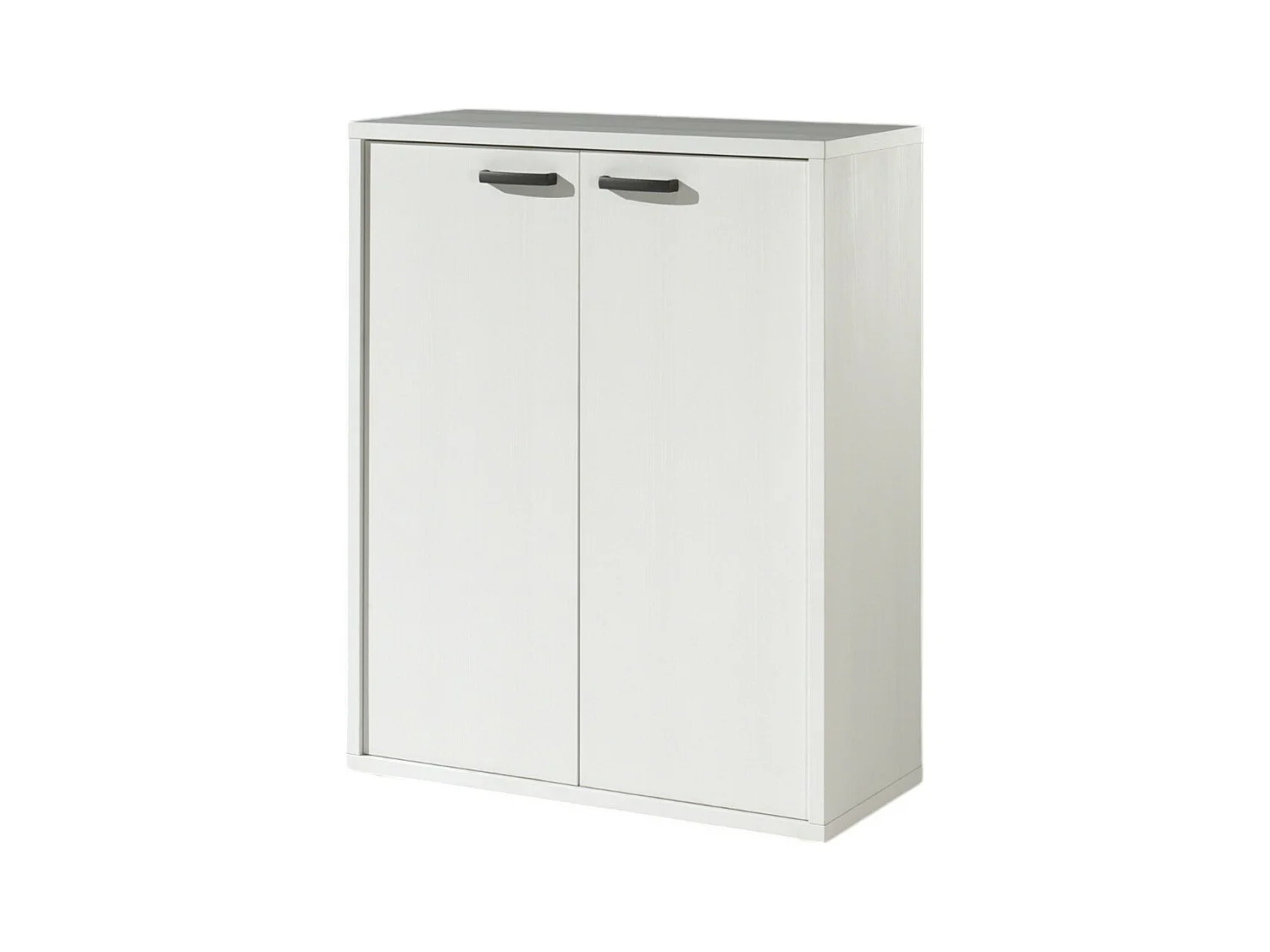 Rangement Bureau – Meuble 2 Portes Blanc Mat – Collection SOON – Meublorama
