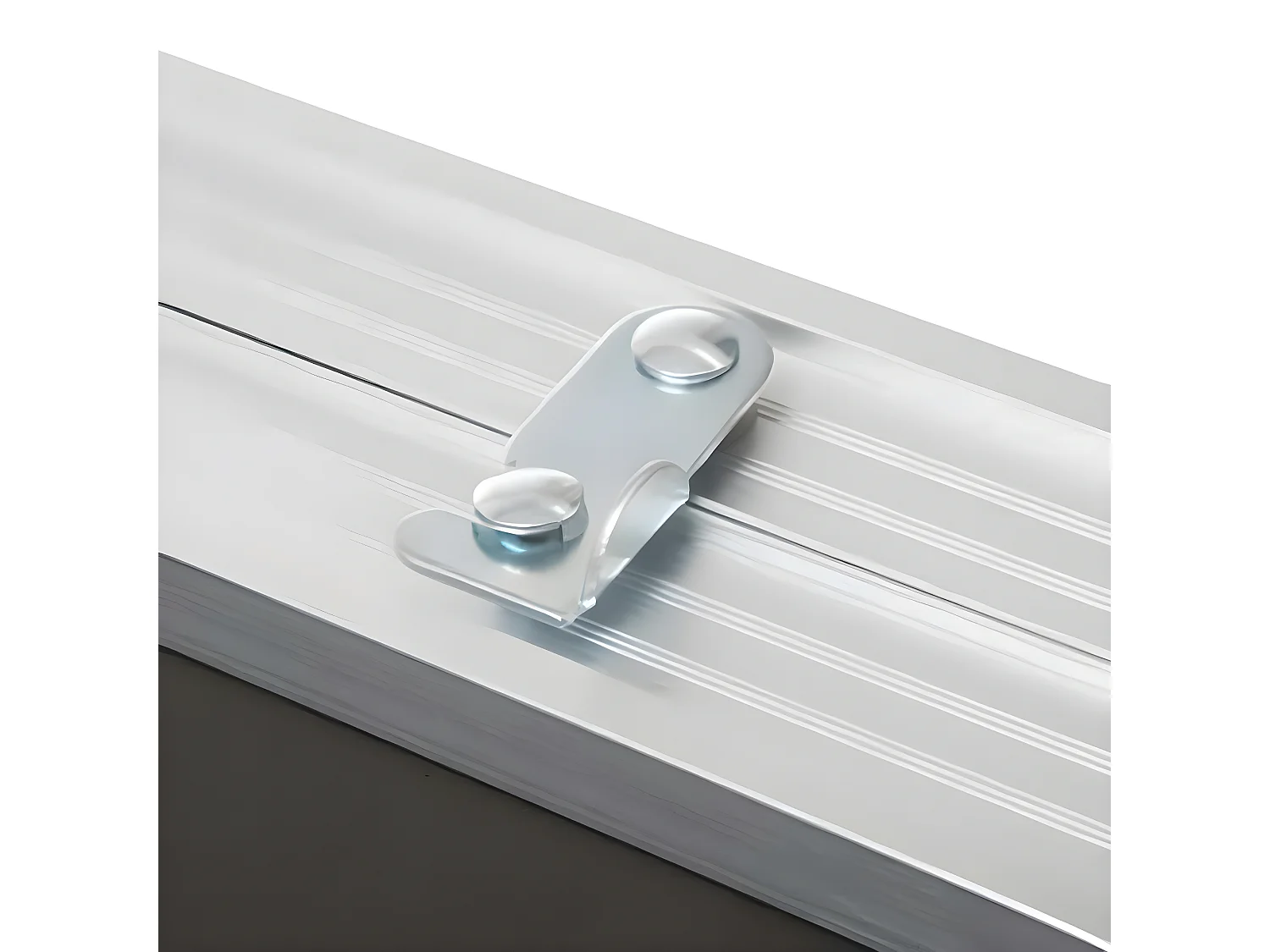 Table de jardin pliante en aluminium coloris gris - L. 120 x P. 60 x H. 69/61/55 cm