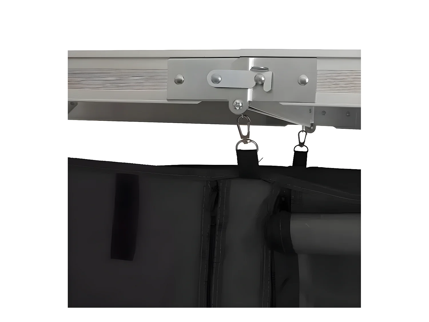 Table de jardin Rectangulaire en aluminium coloris gris  - L. 69,5 x P. 47  x H. 120  cm