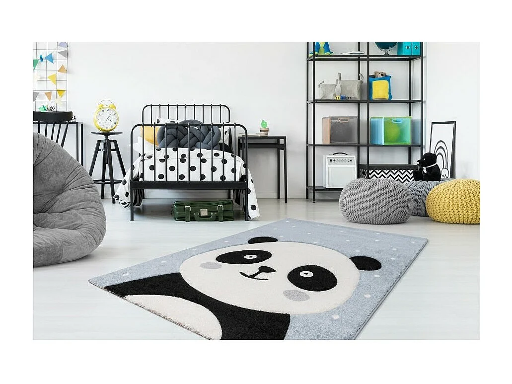 Tapis enfant 230x160cm, design A223O coloris bleu - Confort et élégance pour votre intérieur