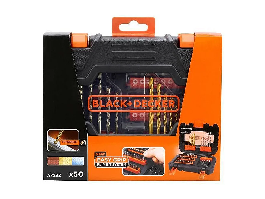 BLACK&DECKER Coffret 50 accessoires perçage vissage A7232