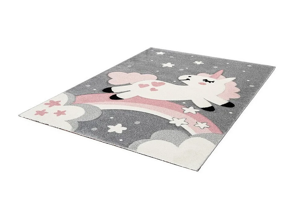 Kinderteppich 150x80 cm, Design A723O in Rosa - Komfort und Eleganz für Ihr Zuhause