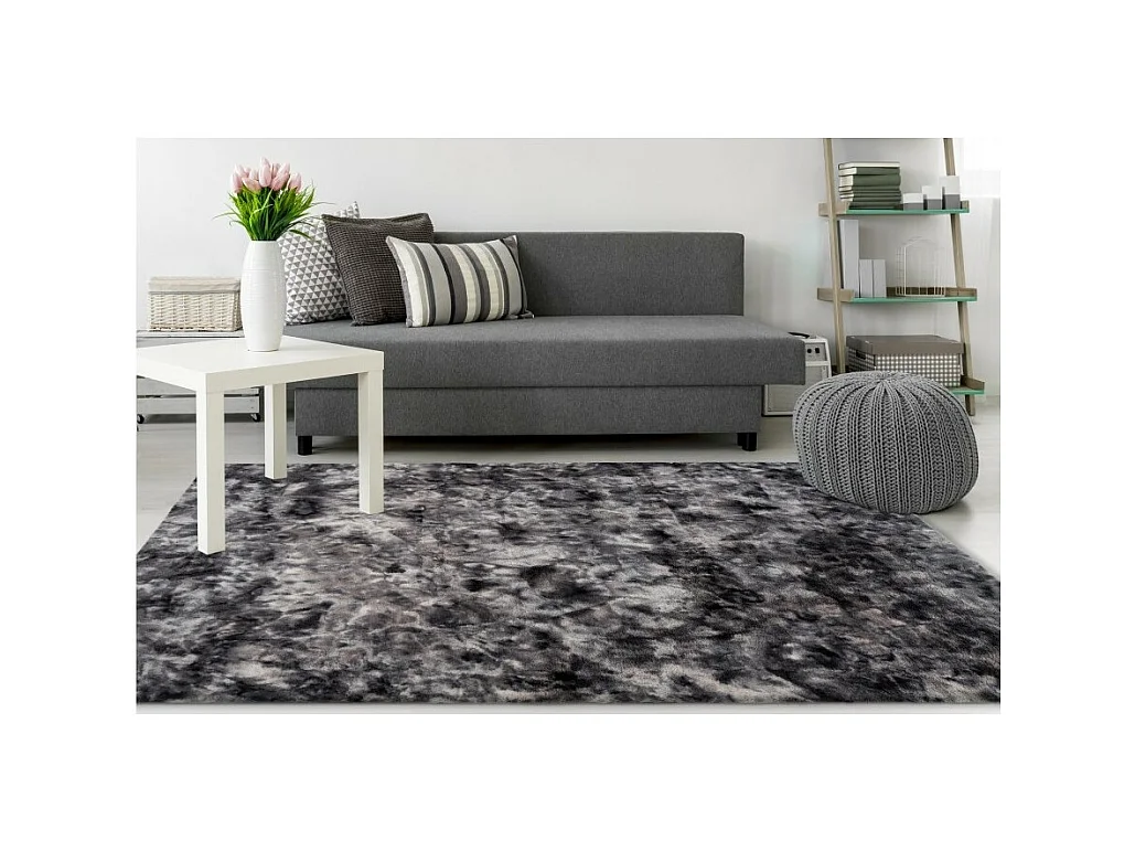 Alfombra 230x160cm, diseño B005O color grafito - Confort y elegancia para su interior