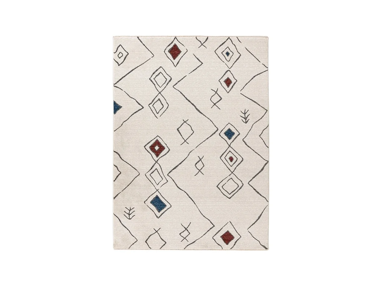 Alfombra 170x120cm, diseño A305R en colores multicolor - Confort y elegancia para su interior.