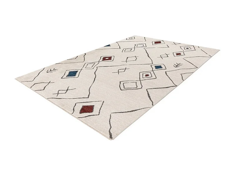 Tapete 150x80cm, design A305R, cores multicoloridas - Conforto e elegância para o seu interior.