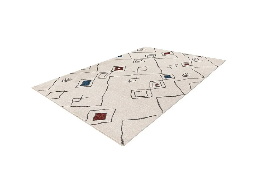 Tapis 150x80cm, design A305R coloris multicolore - Confort et élégance pour votre intérieur