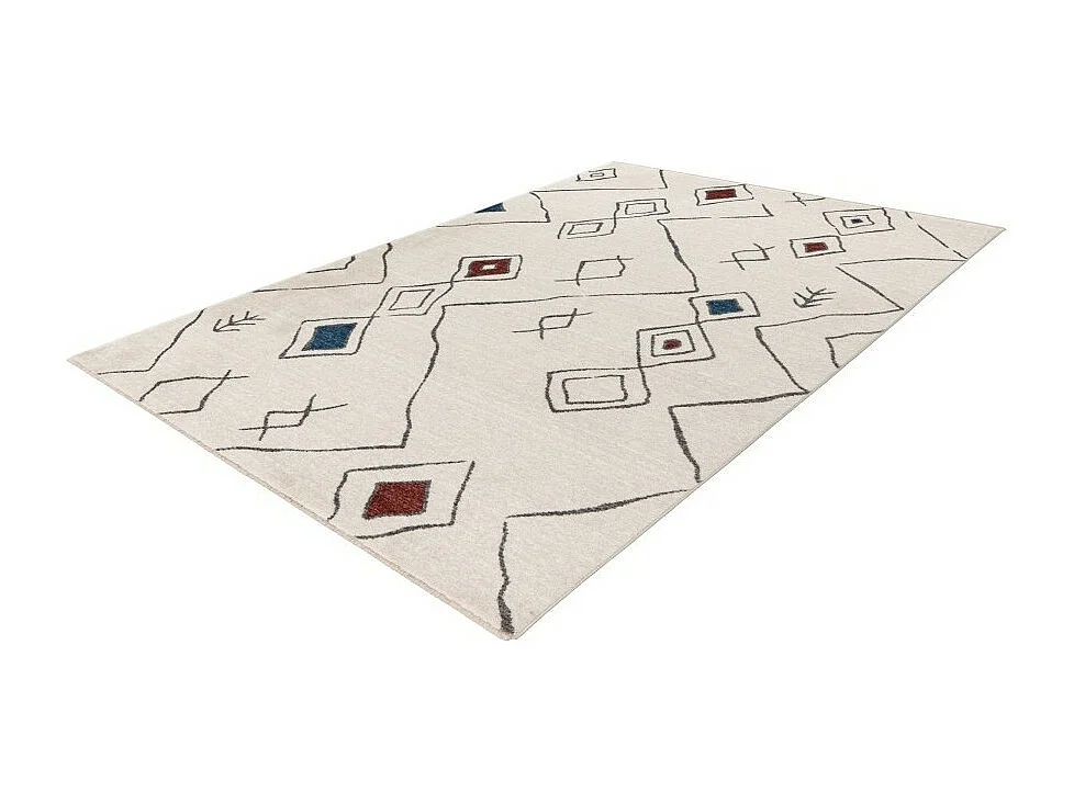 Tapis 230x160cm, design A305R coloris multicolore - Confort et élégance pour votre intérieur