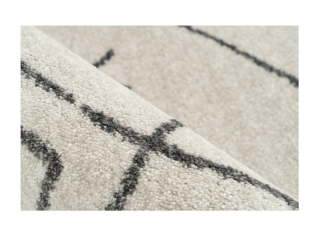 Tapijt 230x160cm, ontwerp A305R in ivoorkleur - Comfort en elegantie voor uw interieur