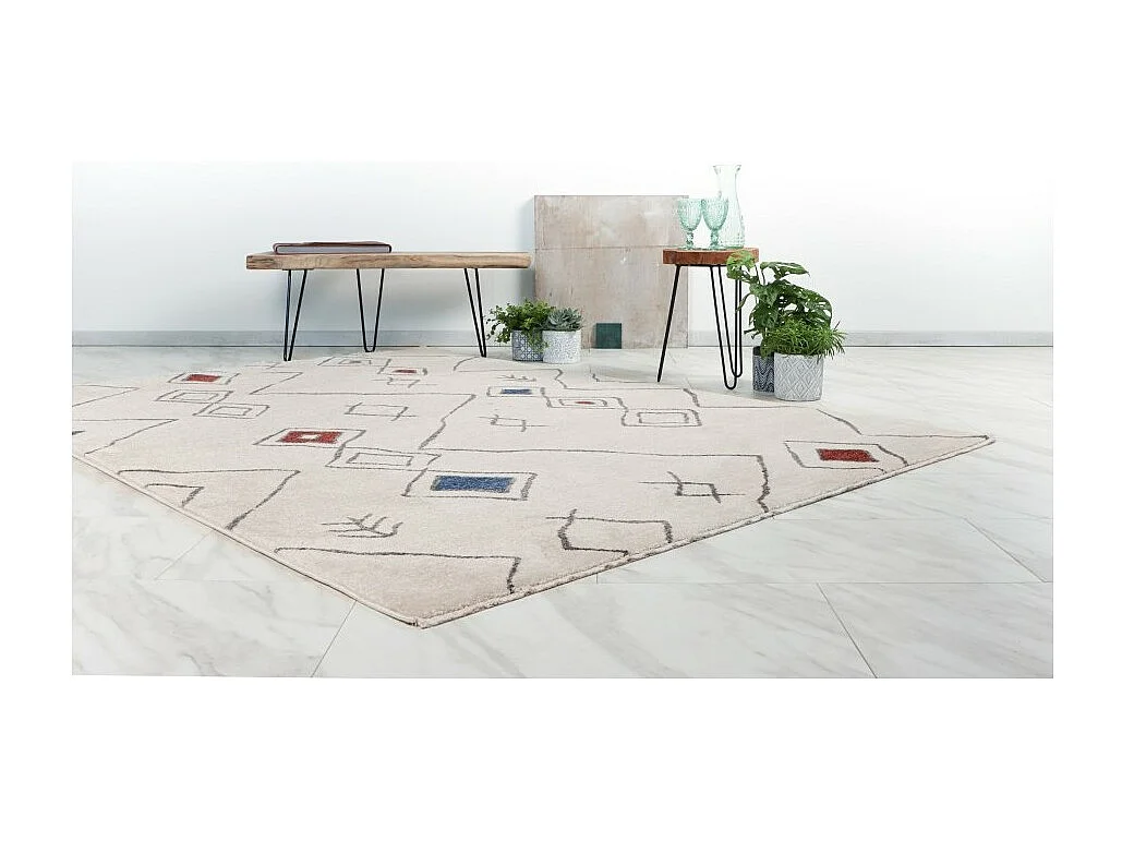Teppich 290x200cm, Design A305R, mehrfarbig - Komfort und Eleganz für Ihr Interieur