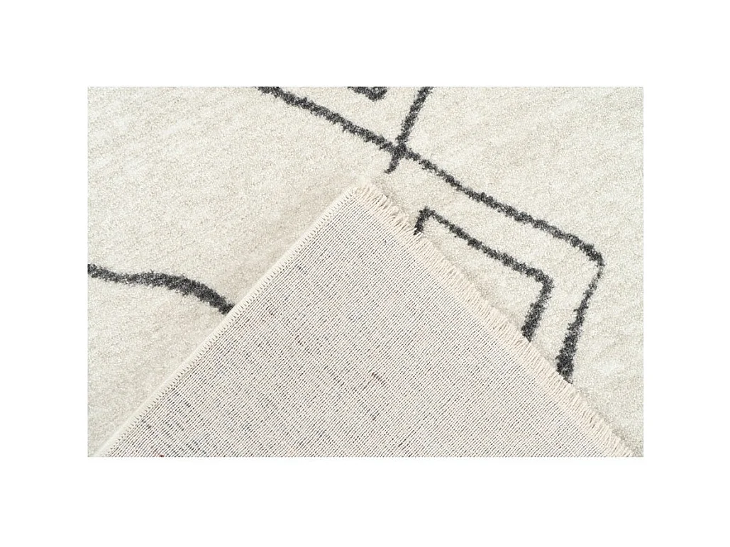 Tapete 150x80cm, design A305R na cor marfim - Conforto e elegância para o seu interior.