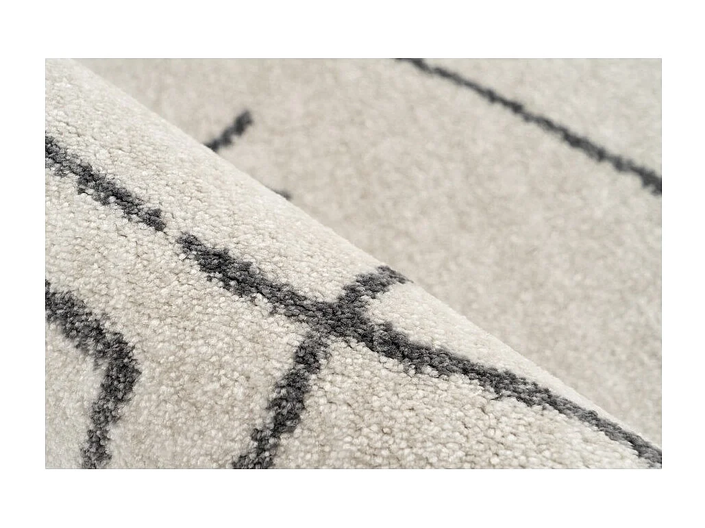 Alfombra 150x80cm, diseño A305R color marfil - Confort y elegancia para su interior.