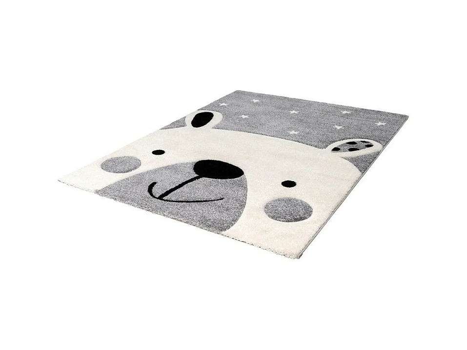 Tapis enfant 150x80cm, design A323O coloris gris - Confort et élégance pour votre intérieur