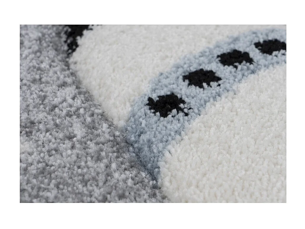 Alfombra infantil 150x80cm, diseño A033O en color gris - Confort y elegancia para su interior.