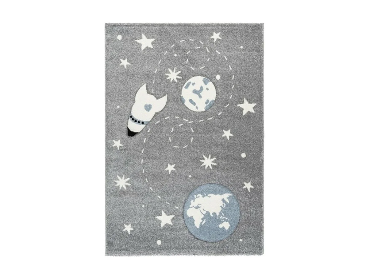 Alfombra infantil 150x80cm, diseño A033O en color gris - Confort y elegancia para su interior.